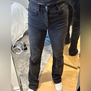 Reformation black boot cut jeans